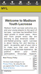Mobile Screenshot of madisonyouthlacrosse.org